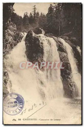 Ansichtskarte AK Cauterets Cascades de Lutour