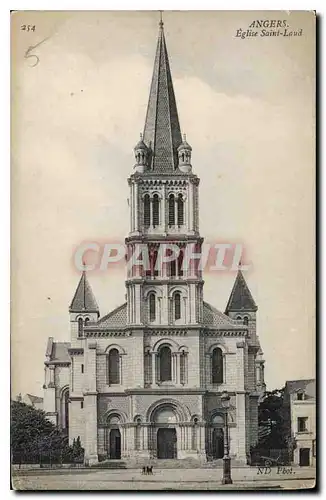 Cartes postales Angers Eglise Saint Laud