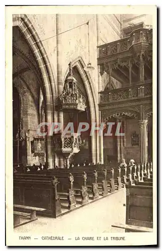 Ansichtskarte AK Thann Cathedrale La chaire et la tribune