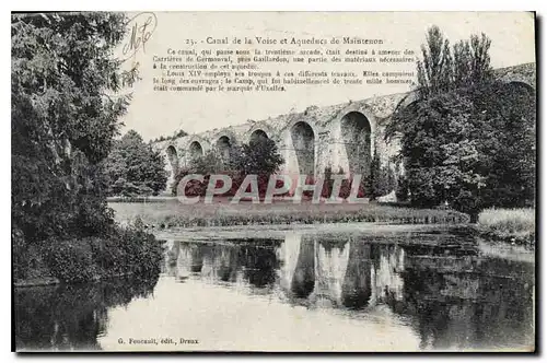 Cartes postales Canal de la Voise et Aqueducs de Maintenon