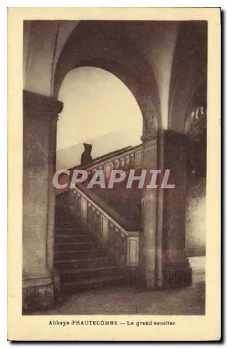 Cartes postales Abbaye d'Hautecombe Le grand escalier