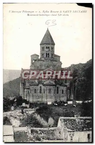 Ansichtskarte AK Auvergne Pittoresque Eglise Romane de Saint Nectaire