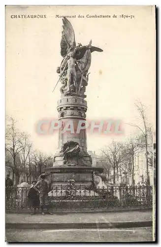Cartes postales Chateauroux Monument des Combattants de 1870 71