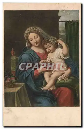 Cartes postales La Vierge a la Grappe Paris Musee Louvre