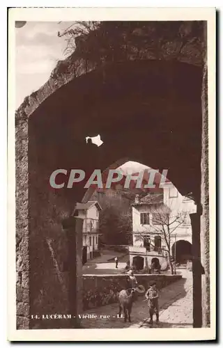 Cartes postales Luceram Vieille rue Enfant Chevre