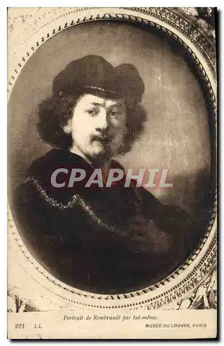 Ansichtskarte AK Portrait de Rembrandt par lui meme musee du Louvre Paris