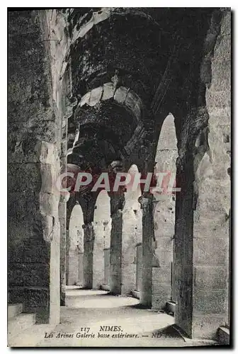 Cartes postales Nimes Les Arenes Galerie basse exterieure