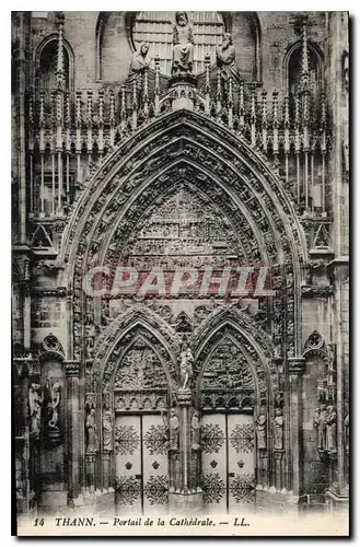 Ansichtskarte AK Thann Portail de la Cathedrale