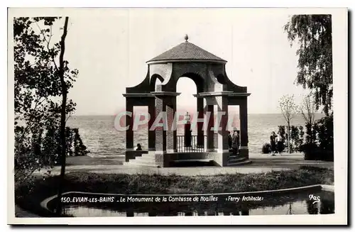 Ansichtskarte AK Evian les Bains le Monument de la Comtesse de noailles