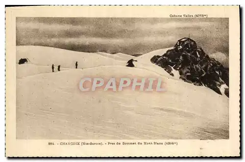 Ansichtskarte AK Chamonix Hte Savoie pres du sommet du Mont Blanc