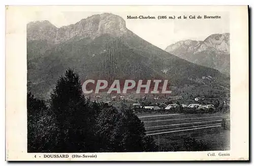 Ansichtskarte AK Doussard Hte Savoie Mont Charbon et le col de Bornette