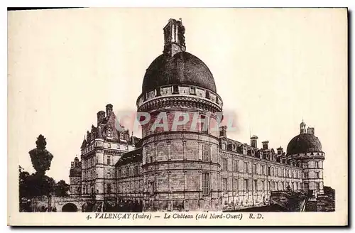 Cartes postales Valencay Indre le chateau cote Nord Ouest
