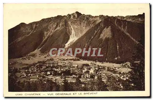 Cartes postales Chamonix vue generale et le Brevent