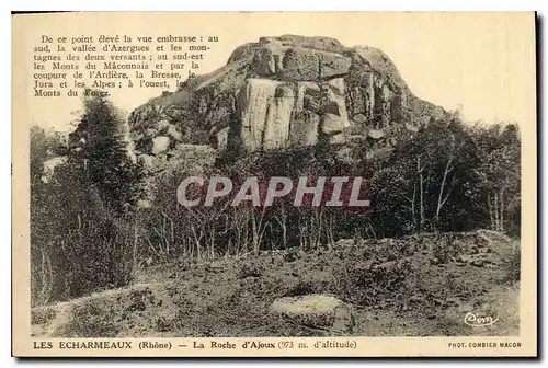 Ansichtskarte AK Les Echarmeaux Rhone la Roche d'Ajoux