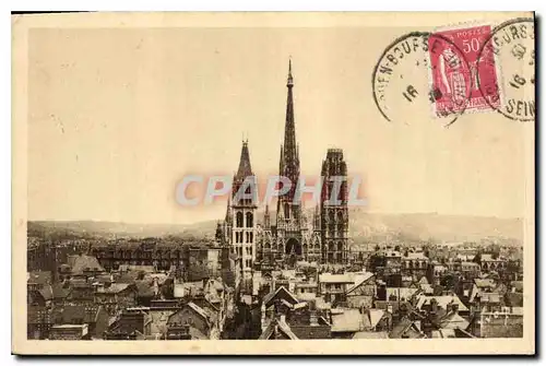 Ansichtskarte AK Rouen Seine Inferieure vue generale et la cathedrale