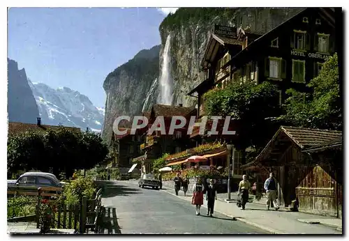 Cartes postales Lauterbrunnen Doripartie mit Staubbach Grosshorn