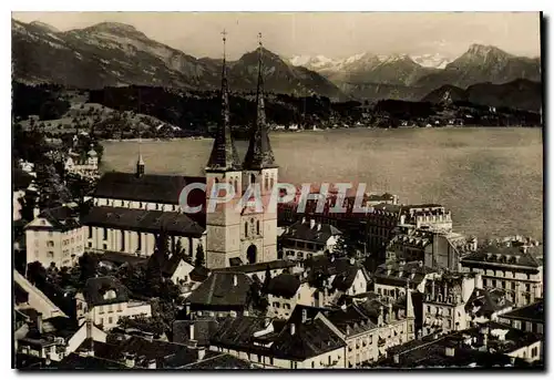 Cartes postales Luzern mit Alpen