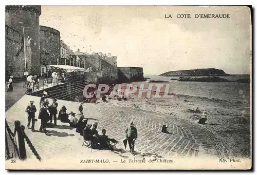 Cartes postales Saint Malo la Terrase du chateau