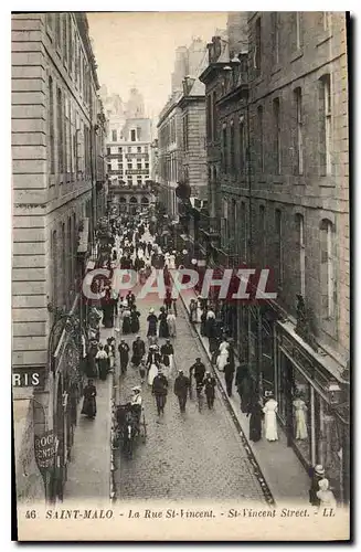 Ansichtskarte AK Saint Malo La Rue St Vincent