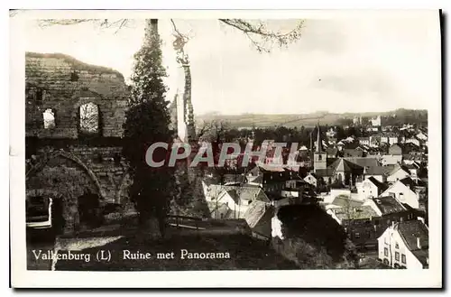 Cartes postales Valkenburg Ruine met Panorama