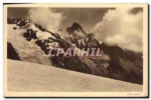 Cartes postales Le Pic Sans Nom vu du Glacier du Sele