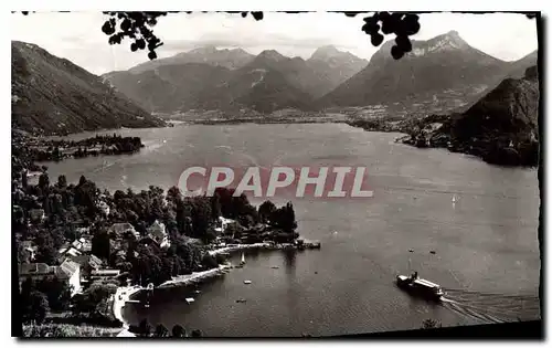 Cartes postales Lac d'Annecy Talloires Massif des Bauges Le Petit Lac