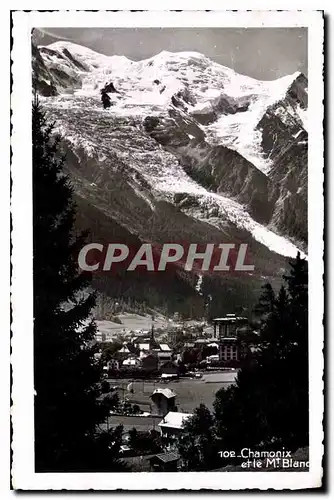 Cartes postales Chamonix et le Mont Blane Leman