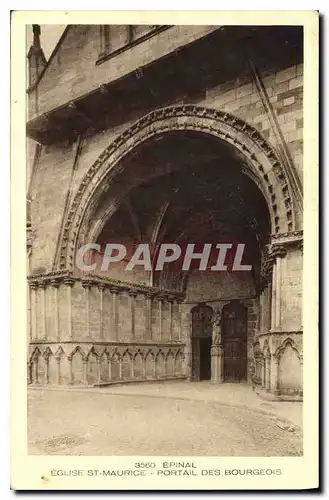 Cartes postales Epinal Eglise ST Maurice Portail des Bourgeois