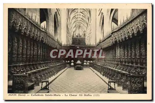 Cartes postales Auch Gers Cathedrale Sainte Marie Le Coeur Stalles