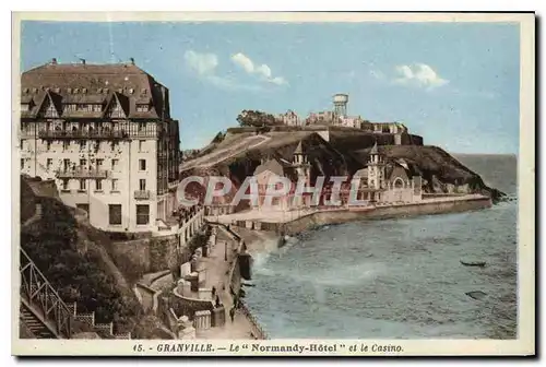 Cartes postales Granville Le Normandy Hotel et le Casino