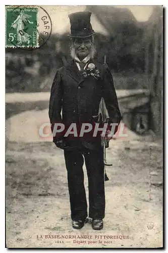 Cartes postales La Basse Normandie Pittoresque Depart pour la noce Folklore