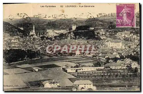 Cartes postales Les Pyrenees Lourdes Vue Generale