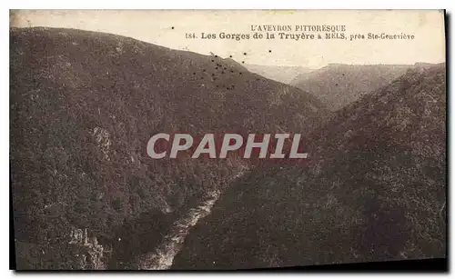 Cartes postales L'Aveyron Pittoresque Les Gorges de la Truyere a Mels pres St Genevieve