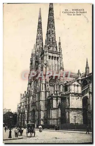 Ansichtskarte AK Bordeaux cathedrale St Andre vue de face