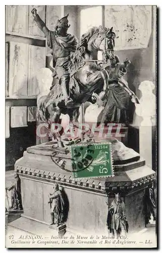 Cartes postales Alencon Interieur du Musee de la Maison d'Oze Guillaume le Conquerant duc de Normandie et roi d'