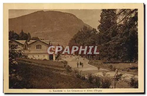 Cartes postales Luchon les Quinconces et Allees d'Etigny