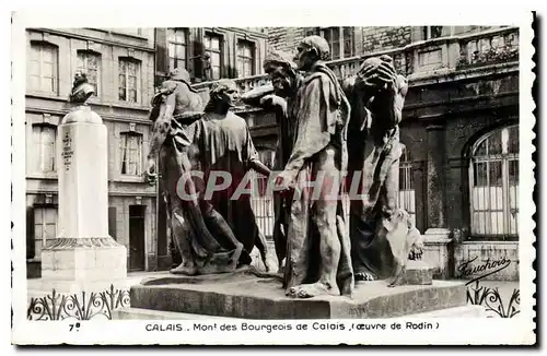 Ansichtskarte AK Calais Mont des Bourgeois de Calais Ceuvre de Rodin