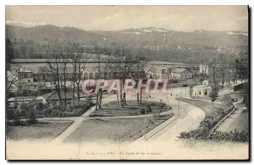 Cartes postales Pau La gare et les corceaux