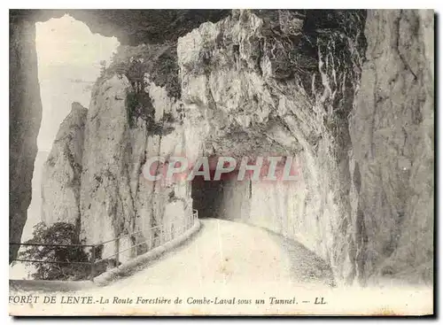 Ansichtskarte AK Foret de Lente la Route Forestiere de Combe Laval sous un Tunnel