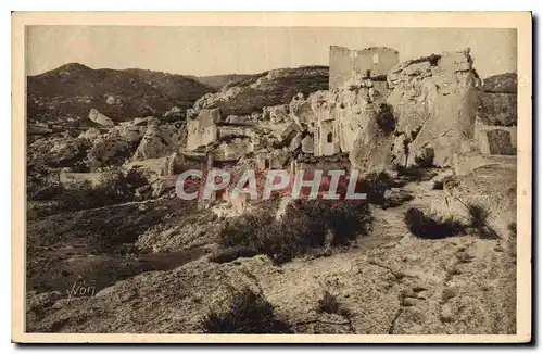 Ansichtskarte AK Les Baux Ensemble des Ruines de l'Ancien hopital Ste Blaise et du chateau des Baux