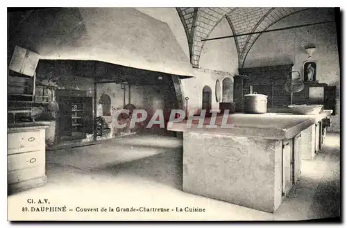 Cartes postales Dauphine Couvent de la grande Chartreuse la Cuisine