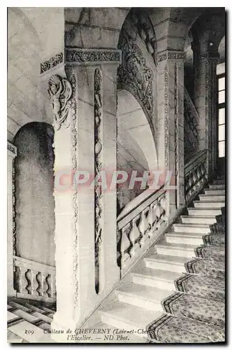 Ansichtskarte AK Chateau de Cheverny Loir et Cher l'Escalier