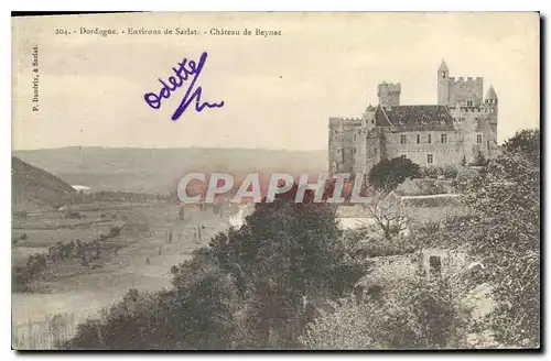 Ansichtskarte AK Dordogne Environs de Sarlat Chateau de Beynac