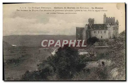 Ansichtskarte AK La Dordogne Pittoresque Chateau de Beynac en Sarladais Le Donjon