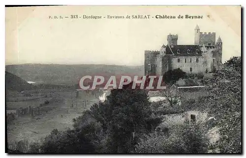 Ansichtskarte AK Dordogne Environs de Sarlat Chateau de Beynac