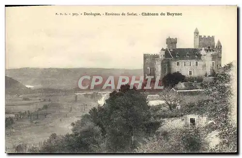 Ansichtskarte AK Dordogne Environs de Sarlat Chateau de Beynac