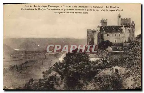 Ansichtskarte AK La Dordogne Pittoresque Chateau de Beynac en Sarladais Le Donjon