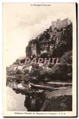 Ansichtskarte AK La Dordogne Pittoresque Chateau Feodal de Beynac en Sarladais