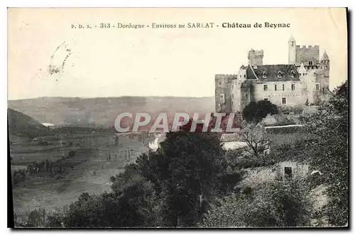 Ansichtskarte AK Dordogne Environs ne Sarlat Chateau de Beynac