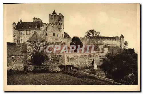 Cartes postales Dordogne Chateau Feodal De Beynac Facade Nord Vue de l'Entree